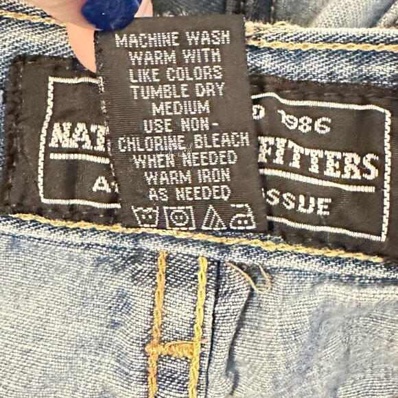 Vintage 1990's National Outfitters Authentic Issue Jean Shorts Size 28 - Picture 4 of 4